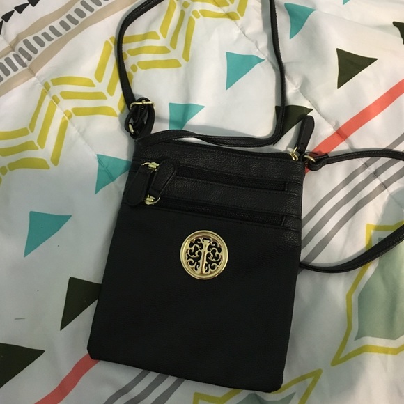 Black cross body purse