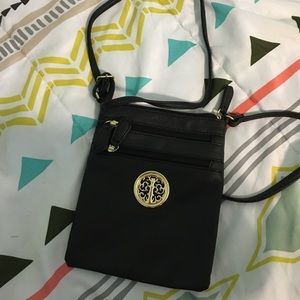 Black cross body purse