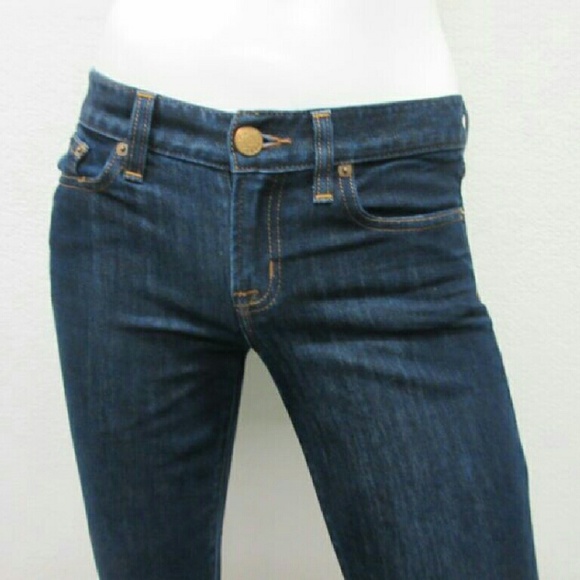 JCREW Toothpick Ankle Dark Blue Denim