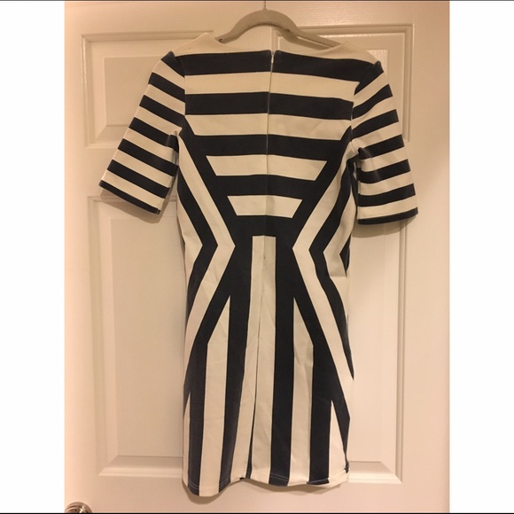 ASOS Vila Striped Mini Dress - Picture 2 of 4