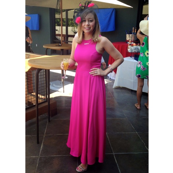 Naven hot pink maxi dress - size small