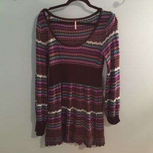 Free People Striped sweater dress