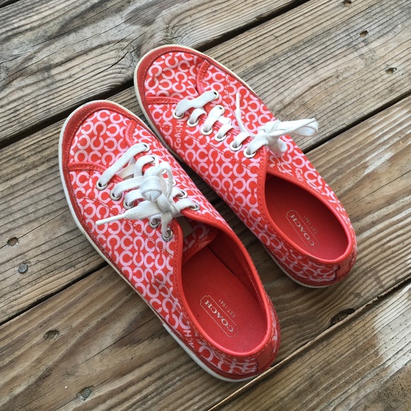 Red Coach shoes
