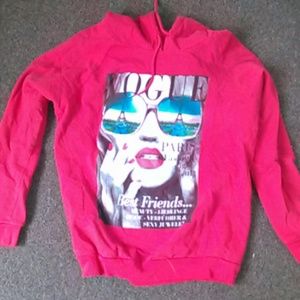 Red vogue hoodie
