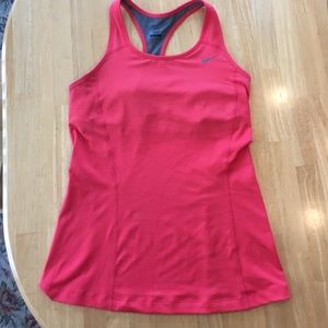Nike workout tank with built in bra