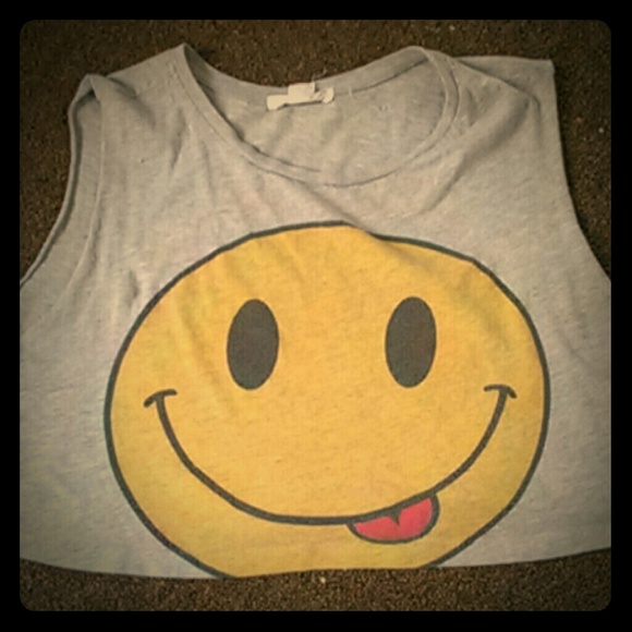 Smiley face crop top