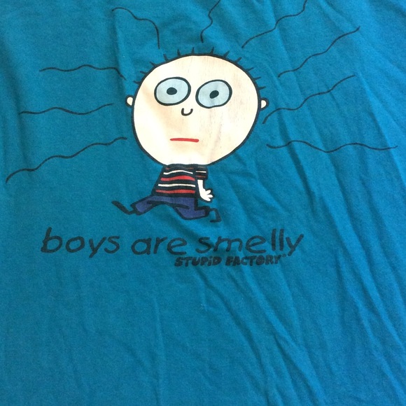 Graphic Tee "Boys Are Smelly"