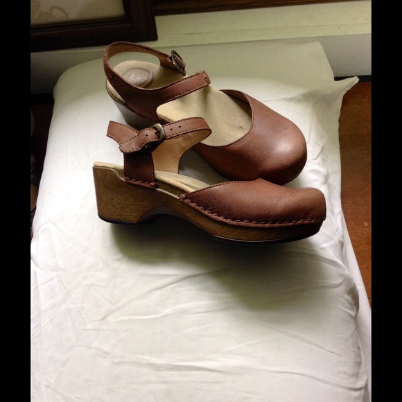 Dansko leather boho clog sandals