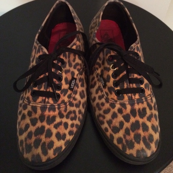 Leopard print vans