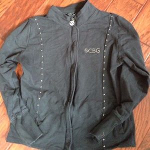 Black BCBG zip up jacket
