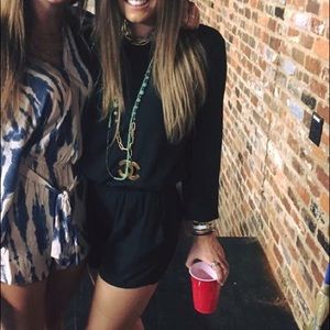 Urban outfitters black romper