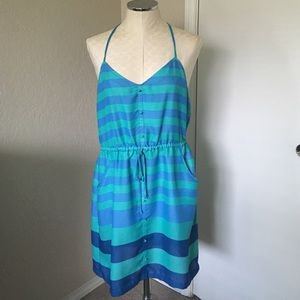 Razor back dress with pockets