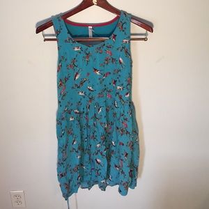 Blue bird dress