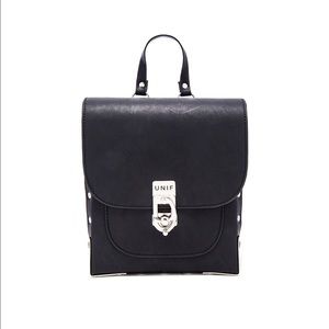 Kade Backpack by UNIF. Black vegan leather pack