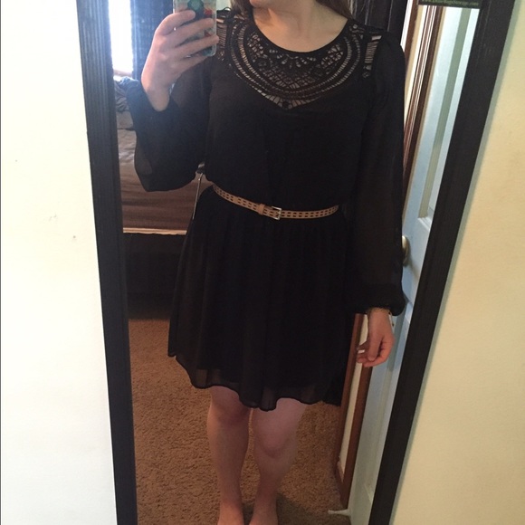 Express women's black dress