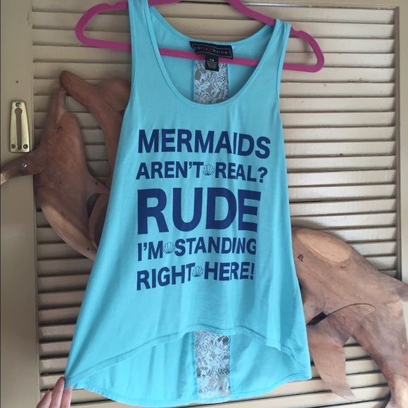 🔴SOLD LOCALLY🔴Mermaid Flowy Tank - Picture 2 of 4