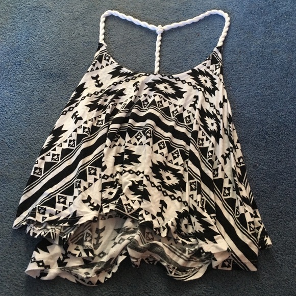 Black and white Aztec tank top