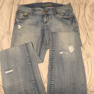 Light Wash Super Low AE denim