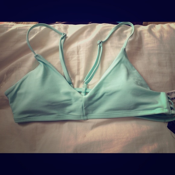 Forever 21 Teal bralette swim top.