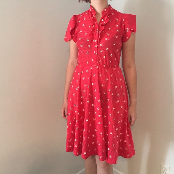 Vintage red dress - Picture 2 of 3