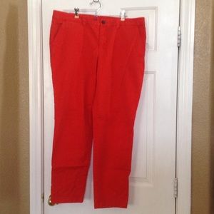 GAP red khakis size 14