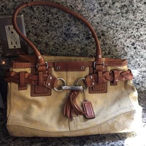 Yellow Coach bag