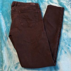 Black American Eagle jeggings