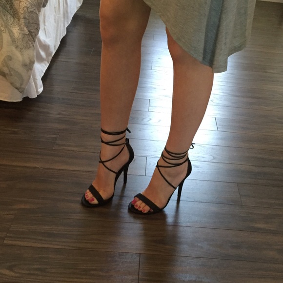 Madden Girl Shoes - Madden Girl Lace Up Black Heels