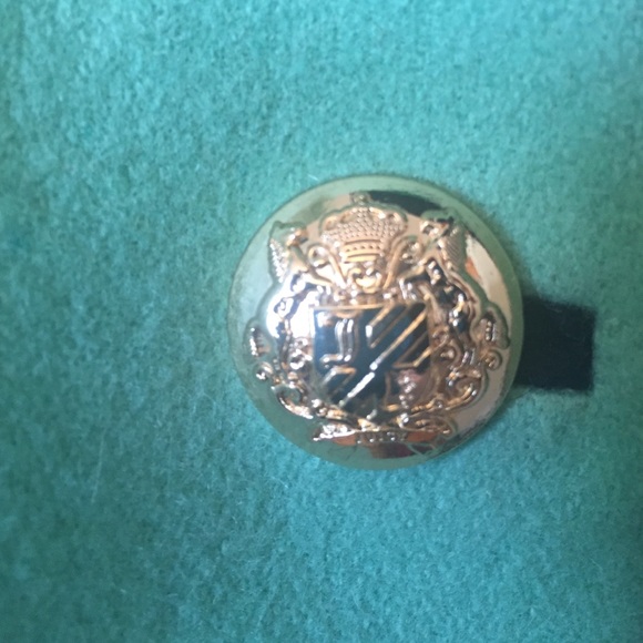 VINTAGE Juicy Couture Dark Sea Foam Green Wool Blazer - Picture 3 of 4