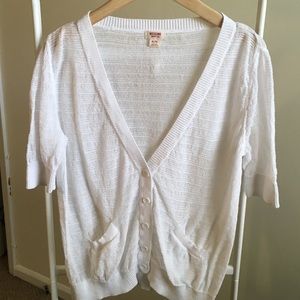 Short sleeve super thin sweater