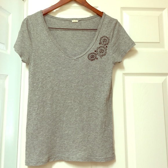 J. Crew Grey Tissue Tee