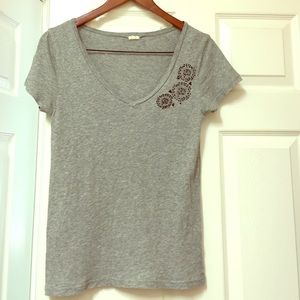 J. Crew Grey Tissue Tee