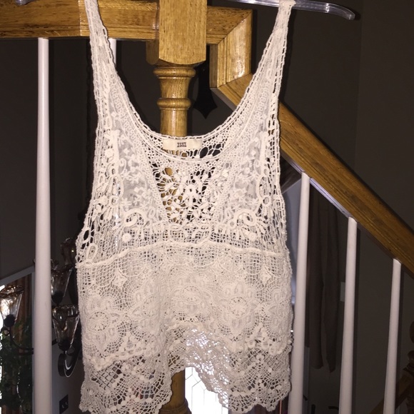 Crochet swim suit cover up or over tank shirt