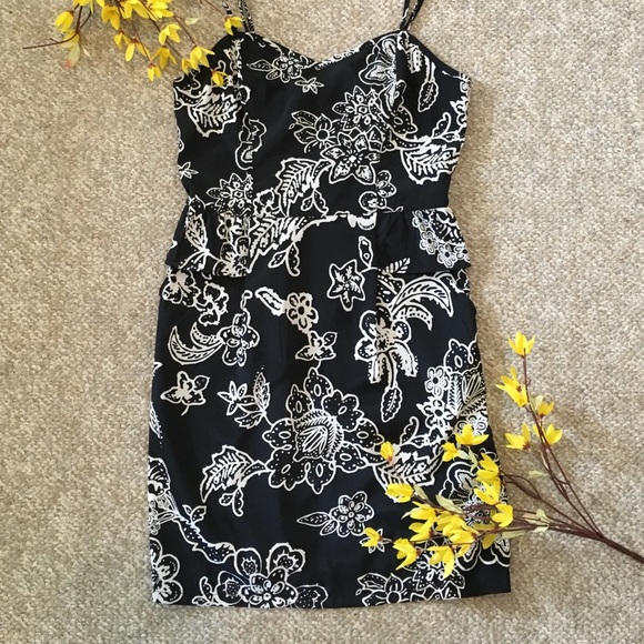 Black floral mini dress- American Eagle - Picture 1 of 4