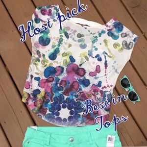 Akira water color print top