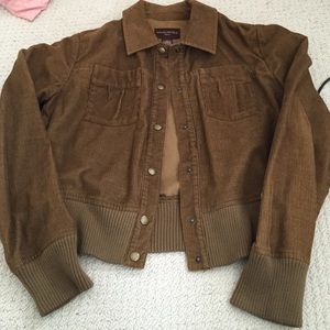 Corduroy brown button up jacket