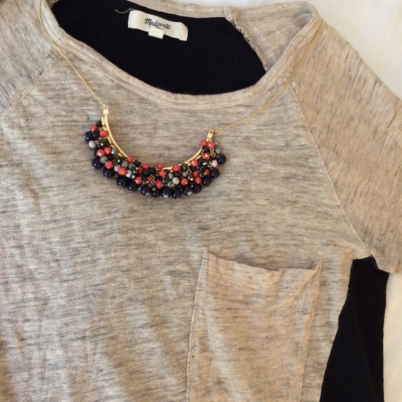 Madewell color block top