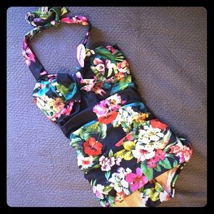 SugarDoll floral swimsuit - new with tags!