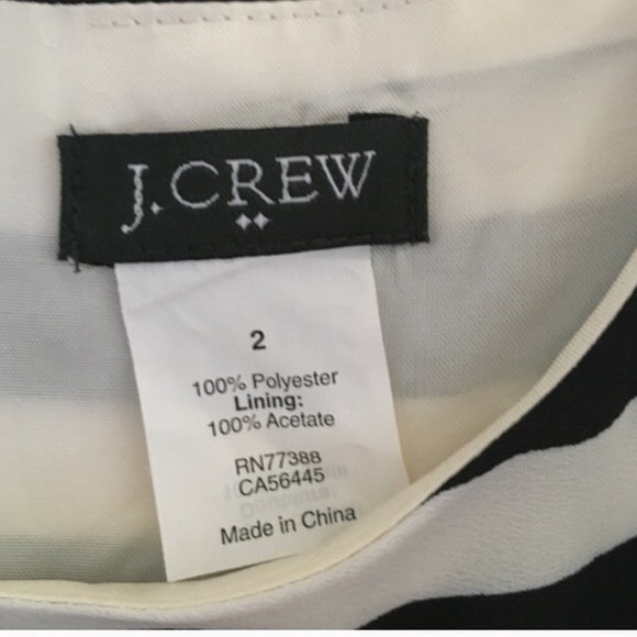 💎 J Crew Black & White Stripes Dress - Picture 2 of 4