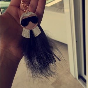 Mini Karlito Unauthentic Keychain- GREY