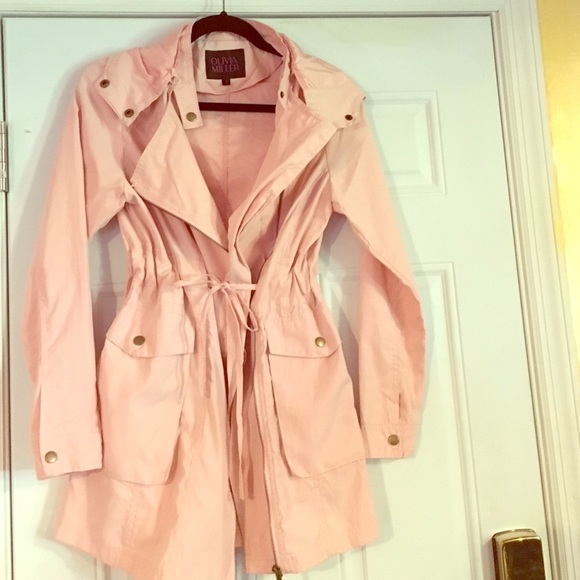 Trendy Baby pink perfect trench coat small