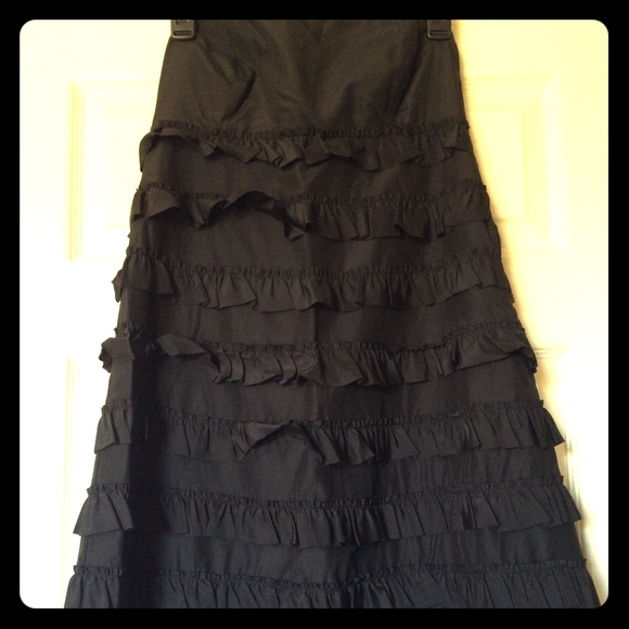 Tiered Ruffle Strapless Dress
