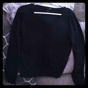 H&M Black V-Neck Sweater