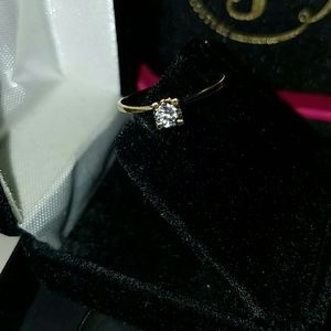 Cz diamond rings 4prong round cut