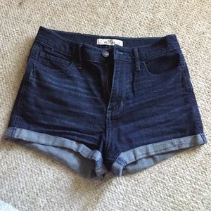 Hollister high wasted jean shorts