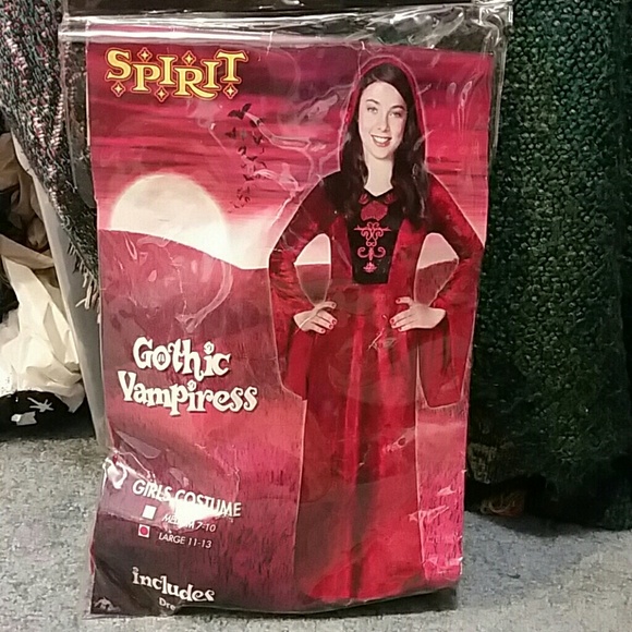 Gothic Vampiress Red Dress