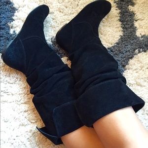 Steve Madden suede knee-high boots, size 7.5
