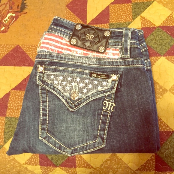 American flag miss me jeans!