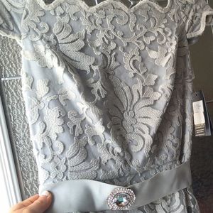 Tadashi off shoulder dress new and long