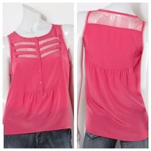 Vera Wang Tops - NEW! Vera Wang Princess Spring Pink Lace Top L Vera Wang Tops - NEW! Vera Wang Princess Spring Pink Lace Top L